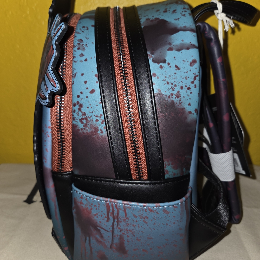 Loungefly Terrifier Art The Clown Blood Splatter Mini Backpack - Picture 7 of 7